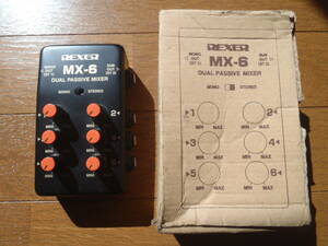 REXER “MX-6” パッシブ・ミキサー！6chミキサー！信頼の日本製！Guyatone！グヤトーン！元箱付！東京サウンド！TOKYO SOUND！MIXER！