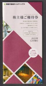 東急不動産ホールディングス株主優待冊子500株～1000株 優待券11枚