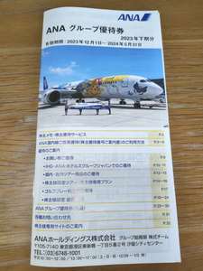 ■ANA 全日空株主優待 グループ優待券1冊 2024.5.31迄 即決送料全国一律94円■