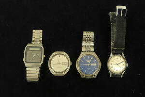 中古 腕時計 (1) SEIKO セイコー 5 ファイブ 6319-8020 8346-7000 H357-5000 アナデジ MAJUVY 17石 メンズ ジャンク扱い 4本まとめて