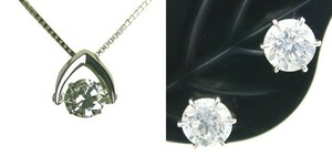 ダイヤモンド ネックレス ピアス 0.56ct Dカラー VS1クラス 3EXカット 1.0ctup Dカラー VVSクラス 3EXカット GIA