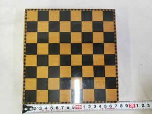 FG780【中古】木製チェスボードのみ 17*17*32ｃｍ　300g　ミニ