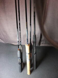 ルアーロッド5本まとめて！SMITH バトラックスＦＢＡー６０Ｔ！DAIWA！ダイワ！CROSS CARBOベイトロッドスピニングロッド！CC-602-2FS