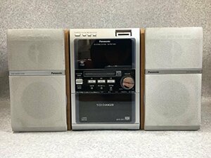 【中古】Panasonic　パナソニック　SC-PM710SD-S　SDステレオシステム　（CD/MD/SD/カセット/AM/FMラジオコンポ）（本体SA-PM710SDとスピー