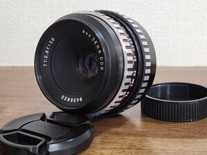 【美品】CARL ZEISS JENA TESSAR 50mm f2.8 Zebra M42マウント オールドレンズ カールツァイスイエナ テッサー ゼブラ