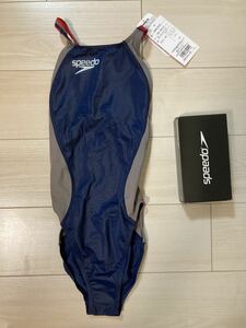 【新品】競泳水着 speedo SCW01921N Oサイズ 箱有 ネイビーxシャドーグレイ