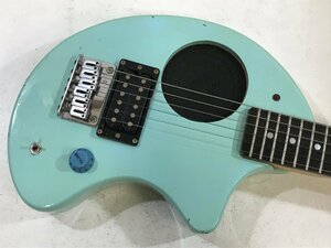 FERNANDES ZO-3 アンプ内蔵エレキギター 《音出し確認済み・ガリあり》 フェルナンデス 水色 ゾーサン ミニギター ※引き取り可 ◆