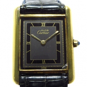 Cartier(カルティエ) 腕時計 マストタンク ヴェルメイユ レディース 925/社外リザードベルト グレー