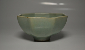中国美術　青磁　コップ　茶杯　茶道具　置物　