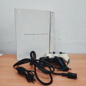 ◯ PS3本体 CECHH00 40GB ホワイト 動作確認 初期化済 付属品