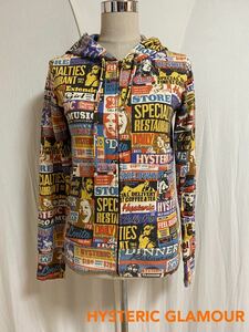 ヒステリックグラマー　総柄　パーカーHYSTERIC GLAMOUR