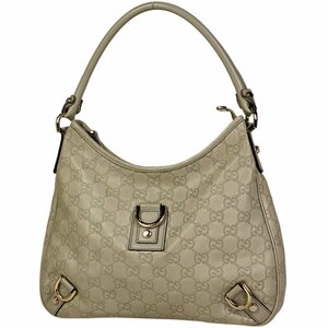 【在庫一掃】 グッチ GUCCI グッチシマ ショルダーバッグ アビー ワンショルダー シマレザー アイボリー 130738 レディース 【中古】