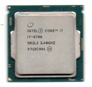 Intel ☆ Core i7-6700　SR2L2 ☆ 3.40GHz (4.00GHz)／8MB／8GT/s　4コア ★ ソケットFCLGA1151 ★