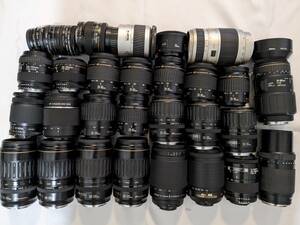 1円～【ジャンク品】Canon Nikon SONY SIGMA レンズ・プロテクター まとめ売り【051324-01】