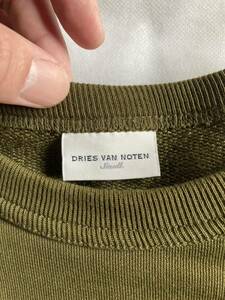 DRIES VAN NOTEN、ドリスヴァンノッテン、スウェット、カーキ、２回着用のみ、トゥモローランド購入、