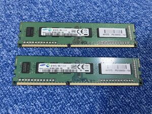 SAMSUNG製 1R×8 PC3L 12800UT 4GB×2 DDR3-1600 デスクトップ　メモリー no7