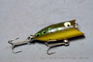 VINTAGE LURE HEDDON TINY LUCKY 13（7622-4　）USA MADE #OLDLURE #ARTLURE_VINTAGE ＃ヴィンテージルアー　frog collection