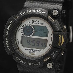1円 稼働 カシオ Gショック QZ デジタル文字盤 ブラック フロッグマン GW-201 メンズ腕時計 KMR 0916000 5NBG1