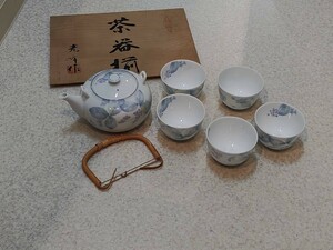 ◆新品◆箱あり◆光峰作　茶器揃　急須　湯呑み五点