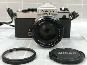 Nikon ニコン FE NIKKOR 50mm 1:1.4 一眼レフ フィルムカメラ カメラ マニュアルフォーカス 光学機器 家電 写真 撮影 趣味 コレクター 