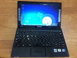 Lenovo S10-3 メモリ 1GB HDD 130GB? ノートパソコン大容量バッテリーACアダプターなし箱な無線LAN Windows7