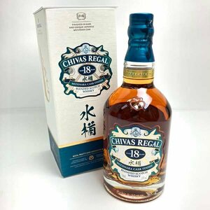 e)CHIVAS REGAL シーバス リーガル 18年 水楢 ミズナラ カスク フィニッシュ ウイスキー 700ml お酒 アルコール ※未開栓 箱有り 同梱不可