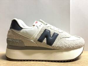 未使用 23cm B ニューバランス WL574ZQA ライトグレー new balance