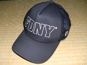 New Era　ニューヨーク市消防局　キャップ 帽子　フリーサイズ　NY　FDNY　ニューエラ　消防　火消し　救急