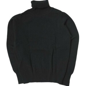 WILLIAM LOCKIE x BEAMS PLUS ウィリアムロッキー ビームスプラス スコットランド製 ROLL NECK ロールネックニット M ブラック セーター