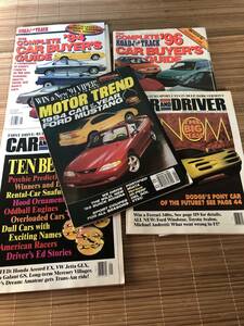 US版　車雑誌　CAR AND DRIVER　MOTOR TREND CAR BUYERS GUIDE 94 96 古書　アメ車　カマロ　コルベット