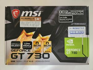 MSI NVIDIA GeForce GT730 N730K-2GD3H/LPV1 ファンレス