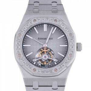 オーデマ・ピゲ AUDEMARS PIGUET ロイヤルオーク トゥールビヨン エクストラシン 26516PT.ZZ.1220PT.01 グレー文字盤 中古 腕時計 メンズ