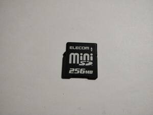 ちょい破損有り　256MB　メガバイト　ELECOM　miniSDカード　フォーマット済み　メモリーカード　ミニSDカード