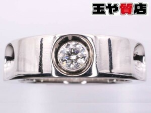 ヴィトン 美品 リング 8.5号 プティットバーグ ダイヤ1P Au750 K18WG ホワイトゴールド