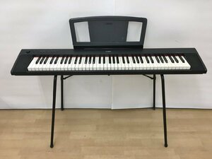 ヤマハ YAMAHA 電子キーボード ピアジェーロ NP-31 ブラック 2011年製 76鍵 ACアダプター 譜面台 スタンド付き 2311LR103