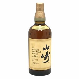 未開栓　サントリー 山崎 ピュアモルトウイスキー 12年 サントリーリミテッドウイスキー 750ml 43％　古酒 国産酒 お酒 fe ABE