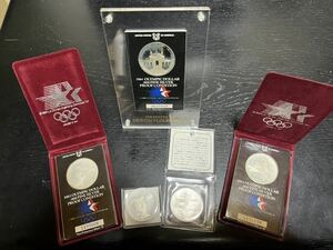 1983年、1984年アメリカ ロサンゼルス オリンピック 記念銀貨 5枚セット　1ドル DOLLAR