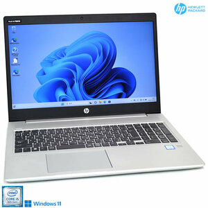 Webカメラ HP ProBook 450 G6 第8世代 Core i5 8265U メモリ8G M.2SSD256G Wi-Fi Bluetooth USBType-C Windows11