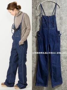 Deuxieme Classe JOHNBULL Private laboドゥーズィエムクラス ジョンブル☆デニム フレンチ サロペット パンツ/サイズLL 定価18700円