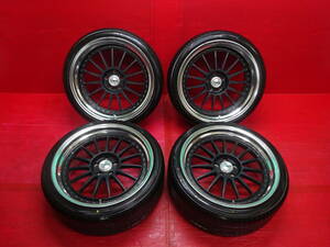 ★イボ付き★ SSR 社外20インチホイール 4本 5H 114.3 YOKOHAMA BluEarth-A 245/35R20 アルファード ヴェルファイア クラウン エルグランド