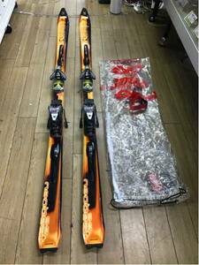 ♪E4105 SALOMON サロモン neobeat 9.0 スキー 180cm K641 PRORINK 小傷あり オレンジゴールド♪