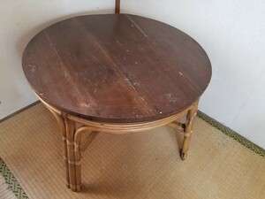 昭和　レトロ　ちゃぶ台　テーブル　木製　文机