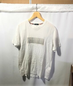 C46★ポールスミス Paul Smith 白 Ｔシャツ 半袖 綿100 163552 メンズMサイズ