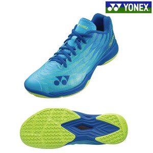 【SHBAZ2M(470) 24.0】YONEX(ヨネックス) バドミントンシューズ　パワークッション エアラスZメン　シアン　新品未使用　2023年8月発売