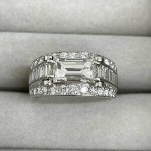 【超美品】ノンブランド　PT900　プラチナ　ダイヤモンド　2.168ct　リング　指輪【J001】