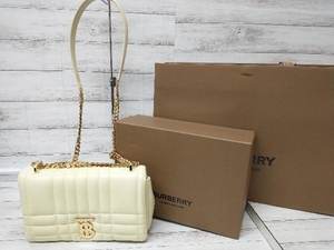 BURBERRY バーバリー スモールローラバッグ キルティングレザー ショルダーバッグ 80661461 2023SS イエロー クールレモン 箱付き 通年