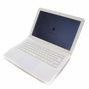アップル Apple MacBook マックブック A1342 13インチ ノートパソコン ACアダプター付き 白 ホワイト /KW ■GY27 その他