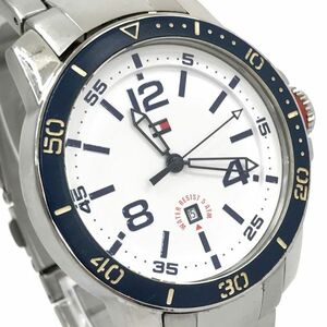 TOMMY HILFIGER トミーヒルフィガー 腕時計 1791291233 クオーツ アナログ ラウンド カレンダー コレクション 電池交換済み 動作確認済み