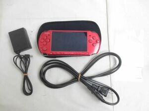 【同梱可】中古品 ゲーム PSP 本体 PSP3000 ラディアントレッド 動作品 メモリースティック 4GB 充電器付き
