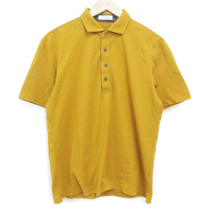ザショップティーケー THE SHOP TK ポロシャツ 半袖 ポロカラー 無地 L マスタードイエロー 黄色 /FF52 メンズ